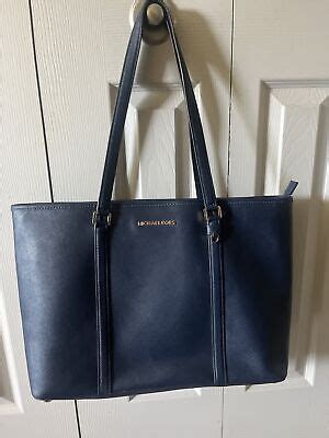 sady large multifunctional michael kors navy blue|Michael Kors Sady Large Multifunctional Tote Bag Navy Blue .